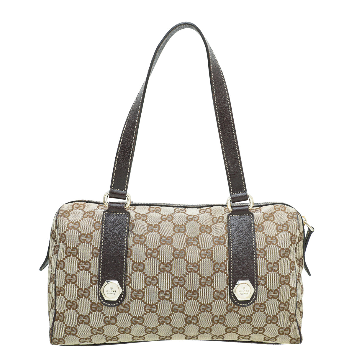 Load image into Gallery viewer, Gucci Bicolor GG Small Charmy Boston Bag
