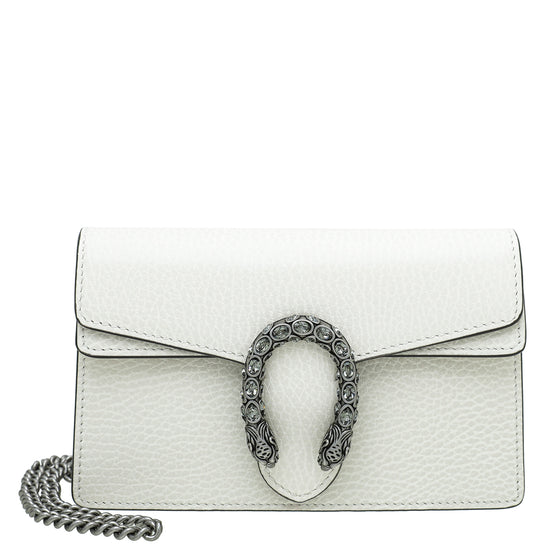 Gucci White Dionysus Super Mini Bag