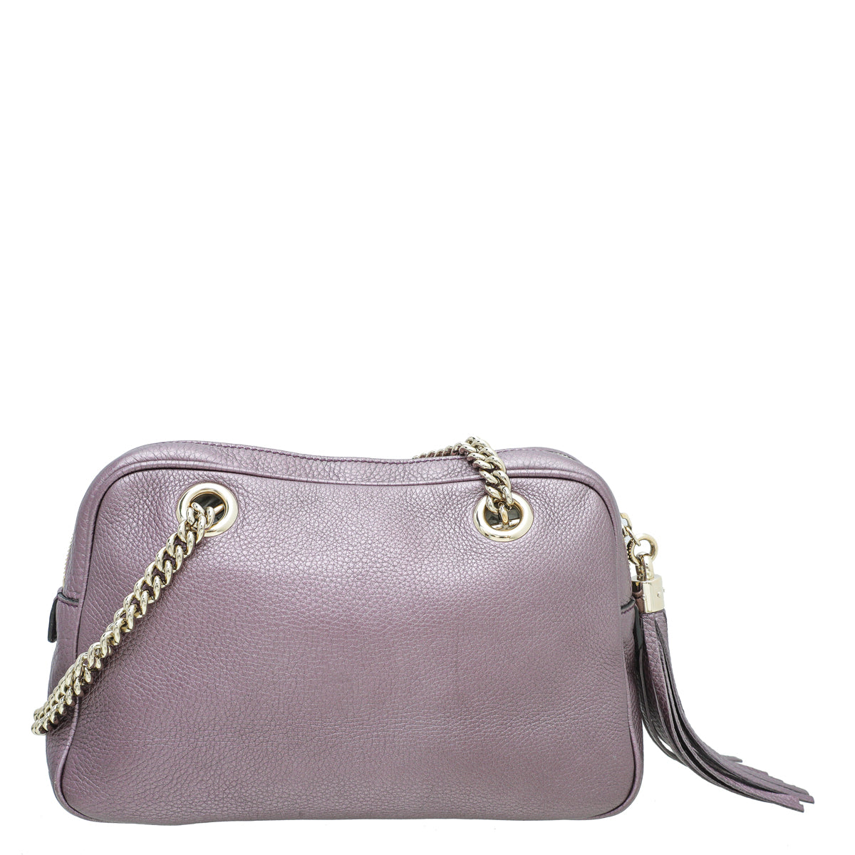 Gucci Mauve GG Soho Tassel Chain Bag-Gucci-THE CLOSET