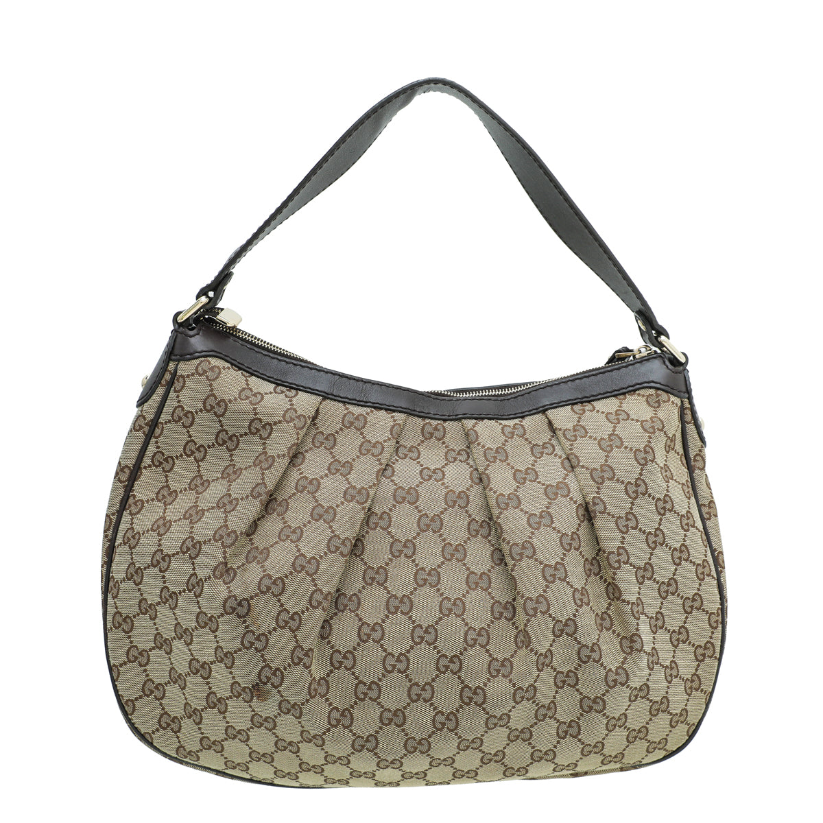 Gucci Ebony GG Canvas Sukey Hobo Bag-Gucci-THE CLOSET