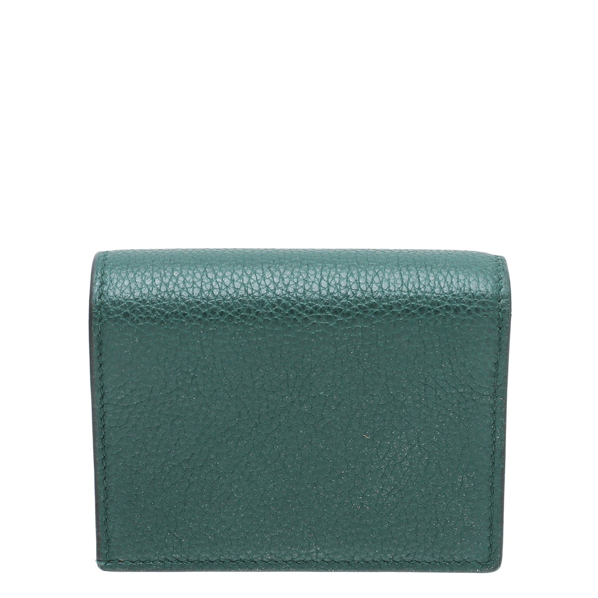 Gucci Forest Green Zumi Chain Card Case Wallet