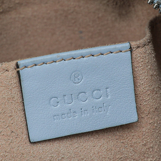 Gucci Sky Blue GG Marmont Small Camera Bag