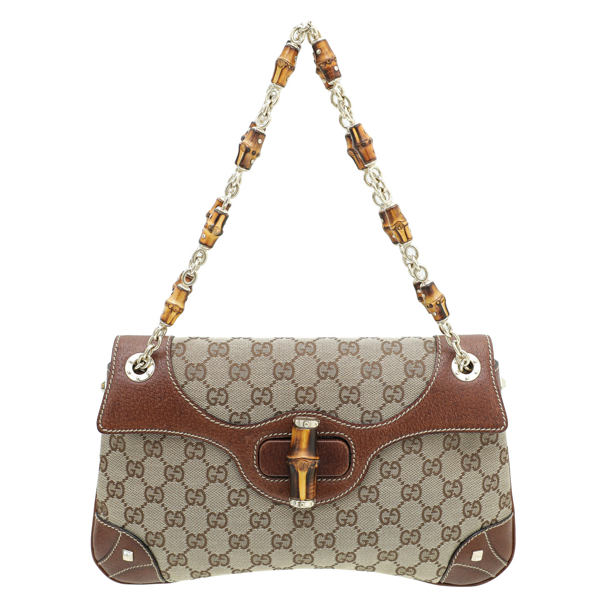 Gucci Bicolor Bamboo Chain Bag-Gucci-THE CLOSET
