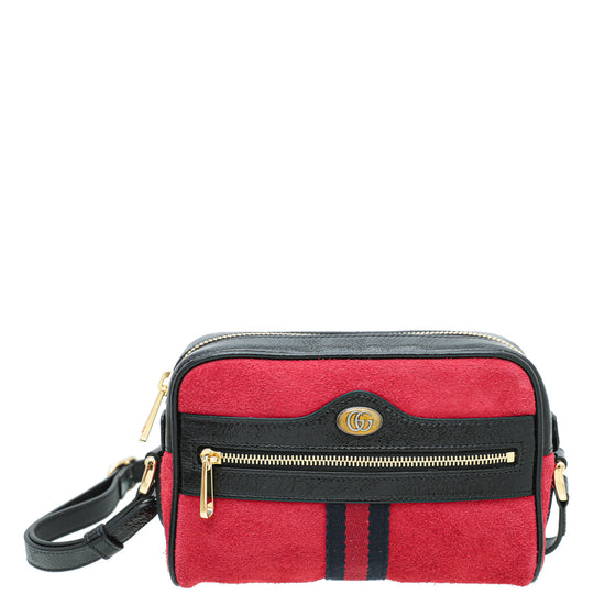Gucci Red Suede Ophidia Crossbody Small Bag – The Closet