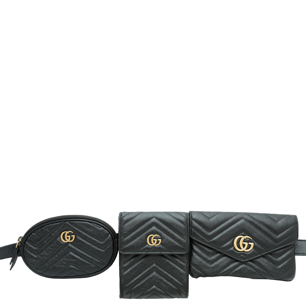 Gucci Black GG Marmont 2.0 Multi Belt Bag-Gucci-THE CLOSET