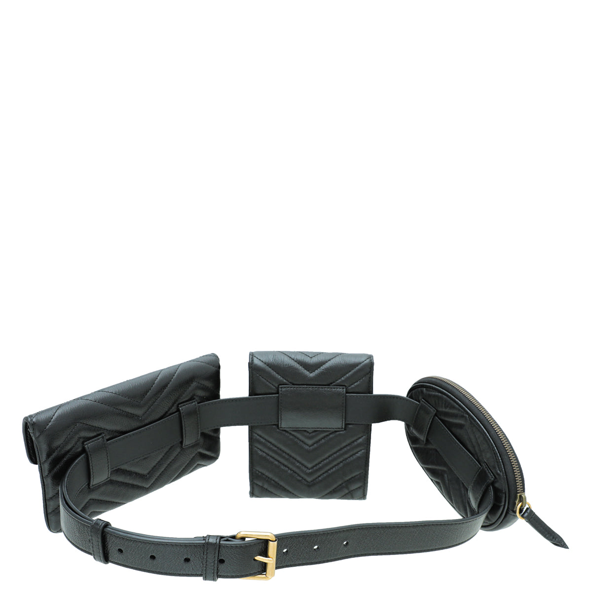 Gucci Black GG Marmont 2.0 Multi Belt Bag-Gucci-THE CLOSET