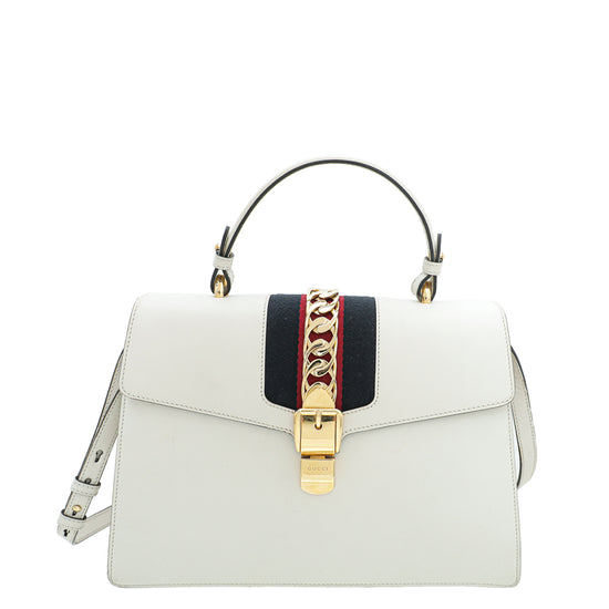 Gucci Tricolor Sylvie Top Handle Medium Bag