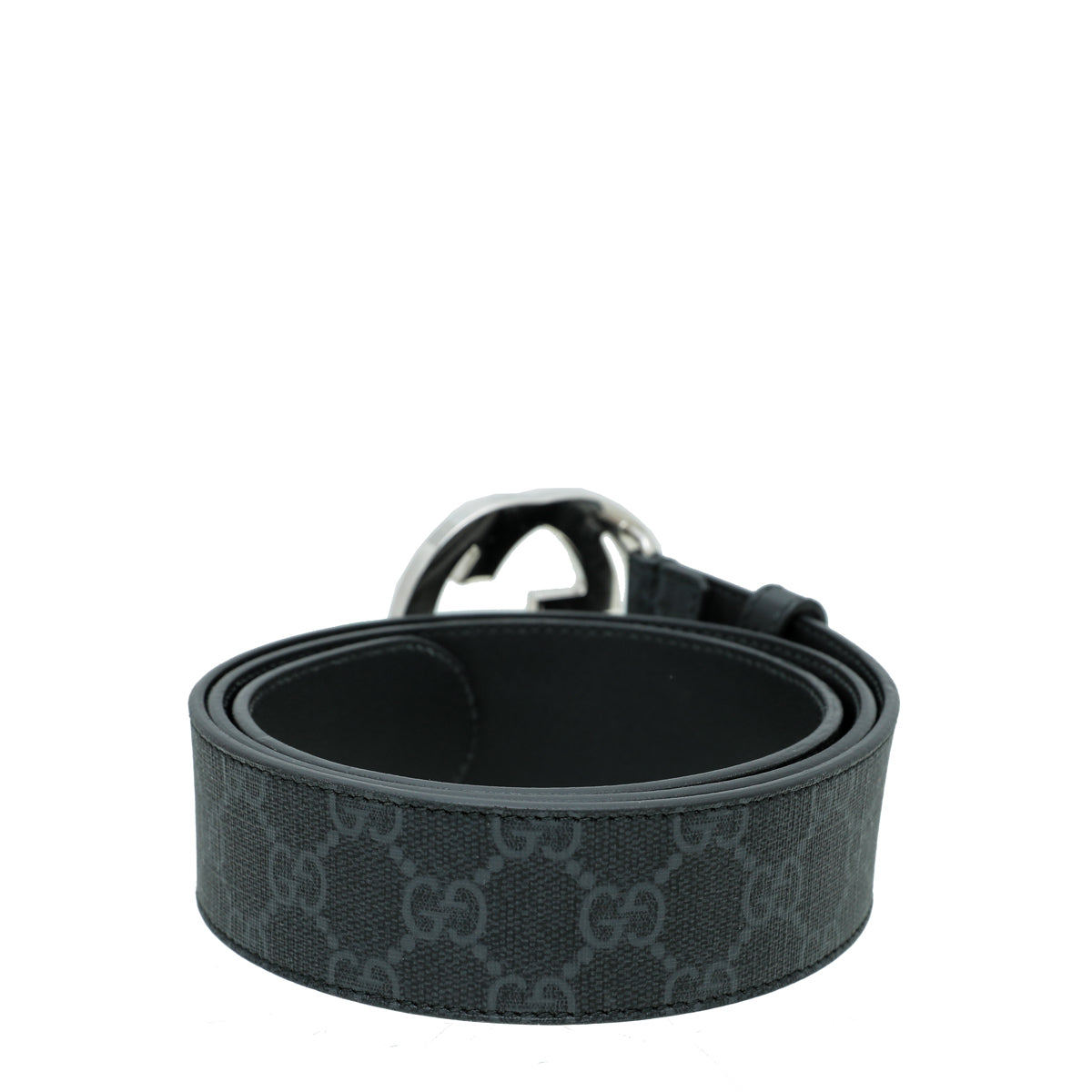 Gucci Black GG Supreme Interlocking G Belt 40-Gucci-THE CLOSET