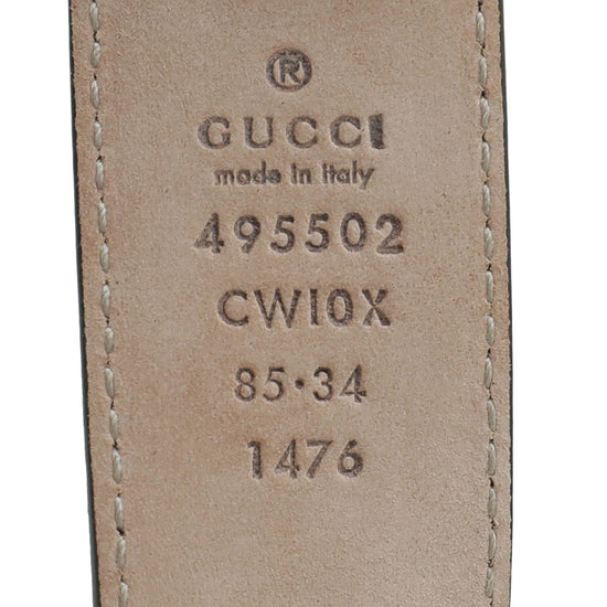 Gucci Black Belt 34