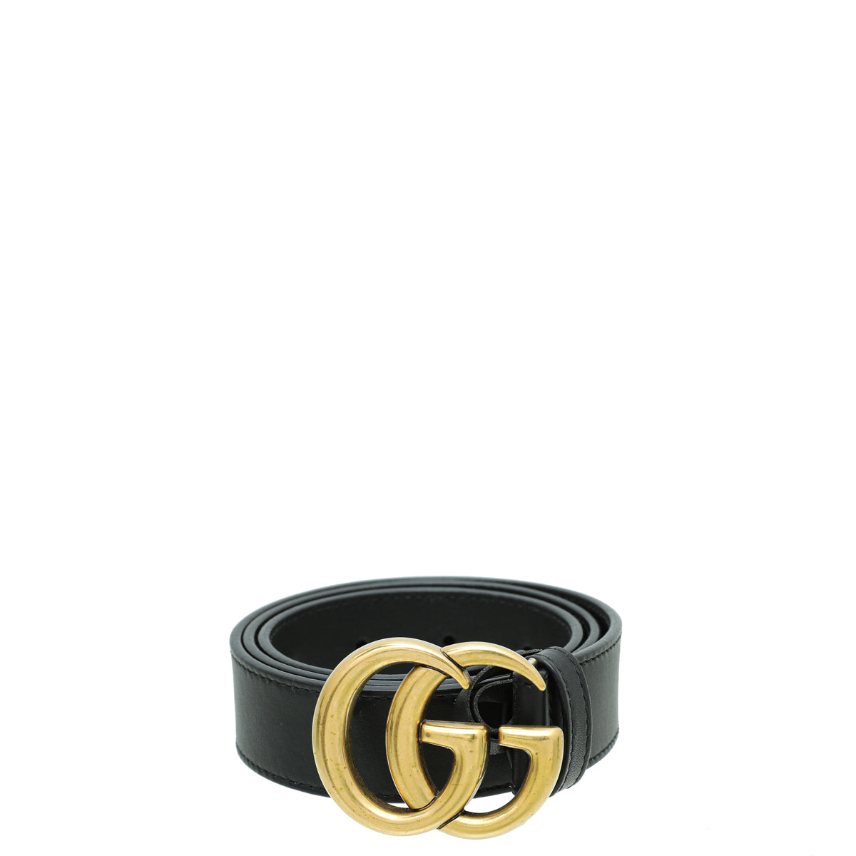 Gucci Black Double G Buckle Belt 30-Gucci-THE CLOSET