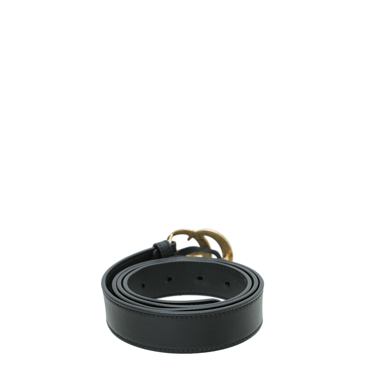 Gucci Black Double G Buckle Belt 40-Gucci-THE CLOSET