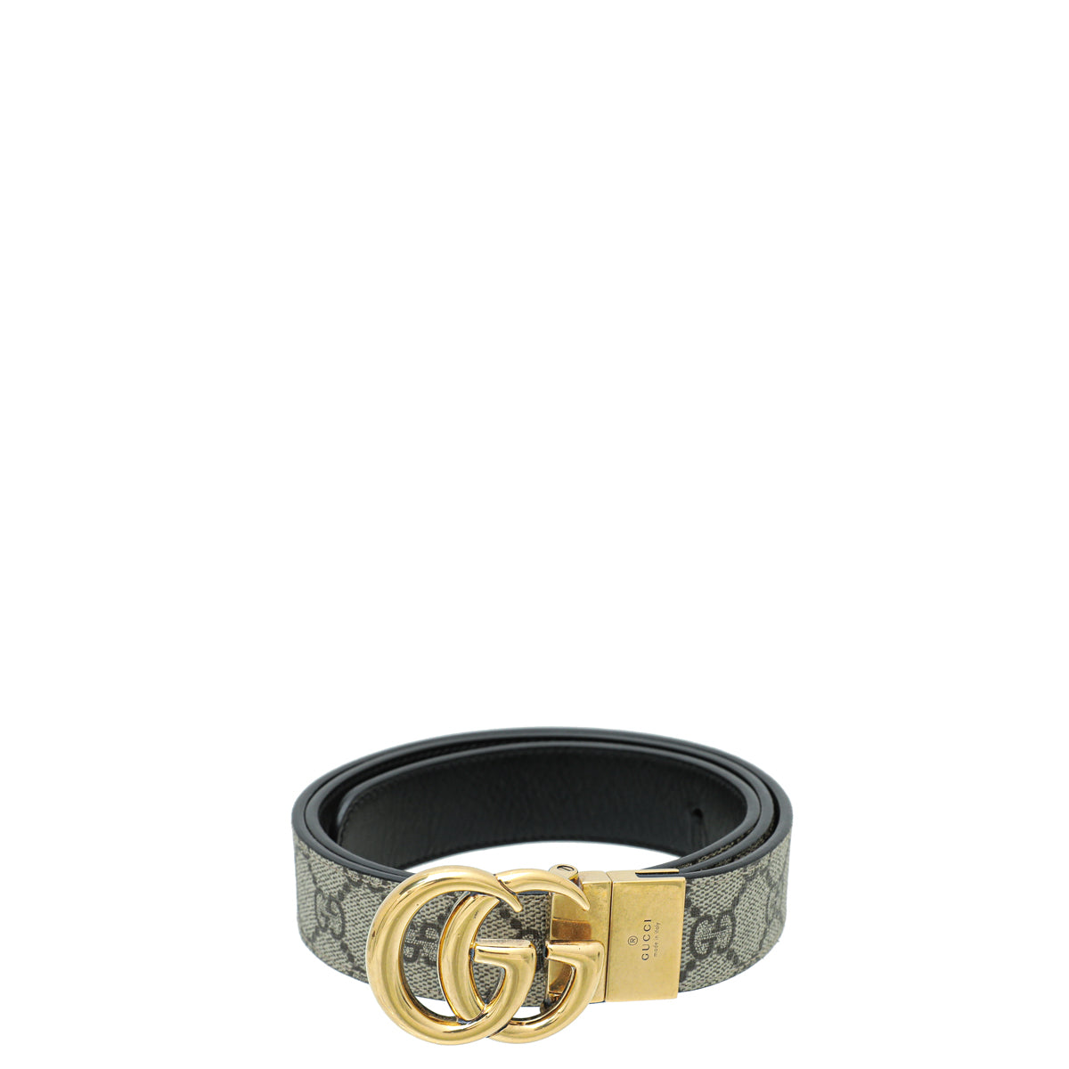 Gucci Biolor GG Supreme Reversible GG Marmont Belt 36-Gucci-THE CLOSET