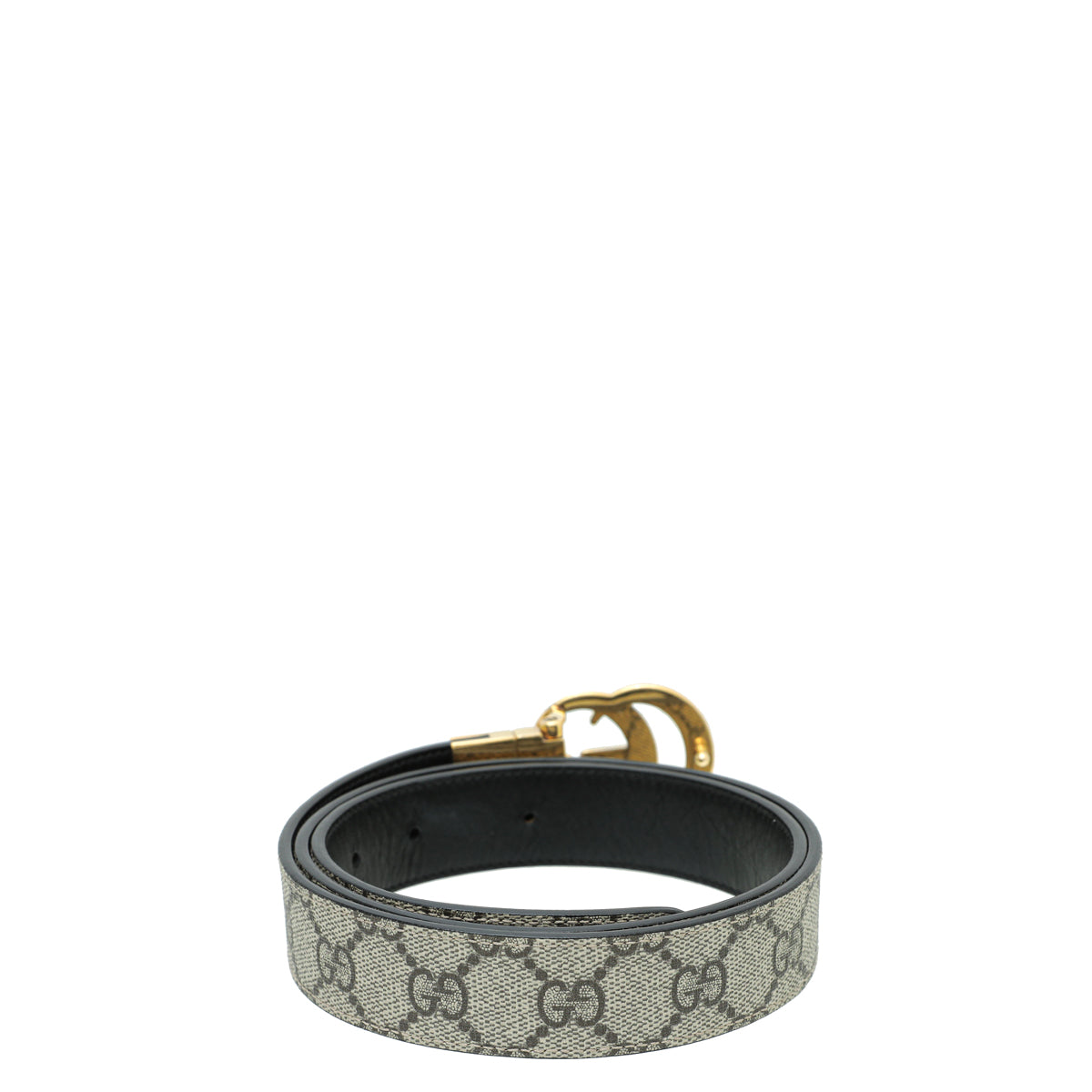 Gucci Biolor GG Supreme Reversible GG Marmont Belt 36-Gucci-THE CLOSET