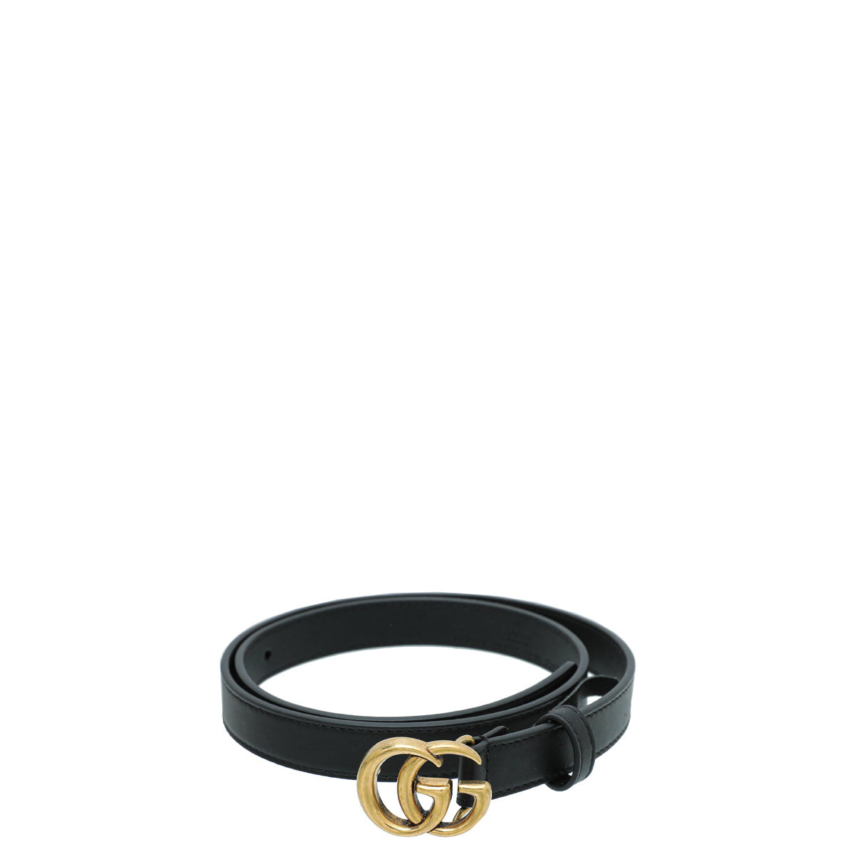 Gucci Black Double G Buckle Belt 30-Gucci-THE CLOSET