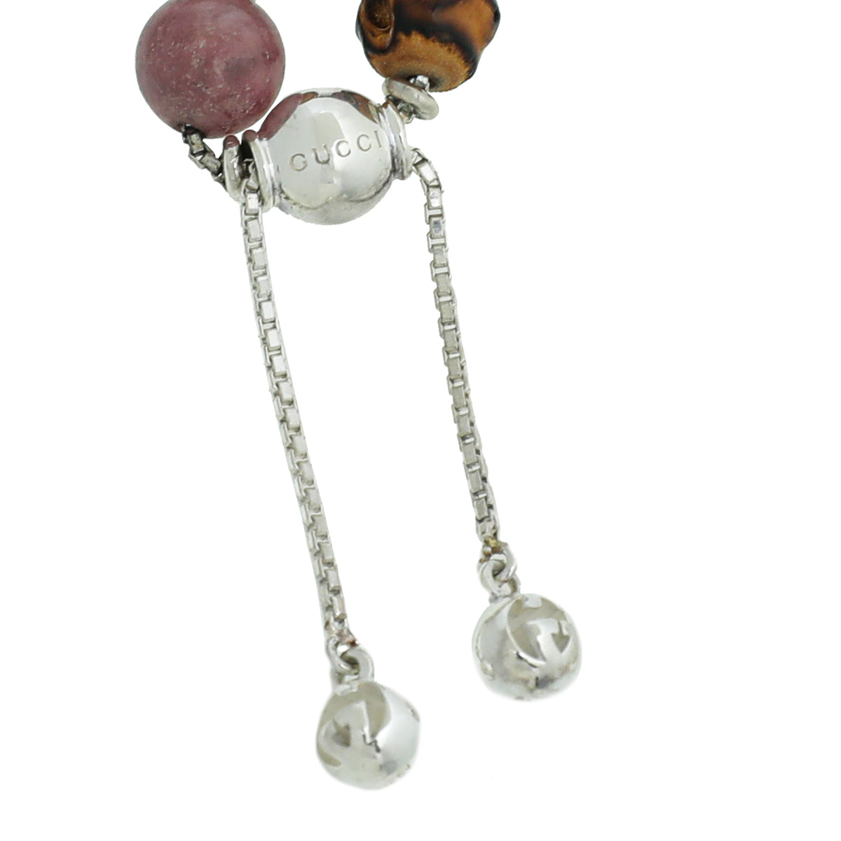 Gucci Old Pink Bamboo Stone Adjustable Bracelet-Gucci-THE CLOSET