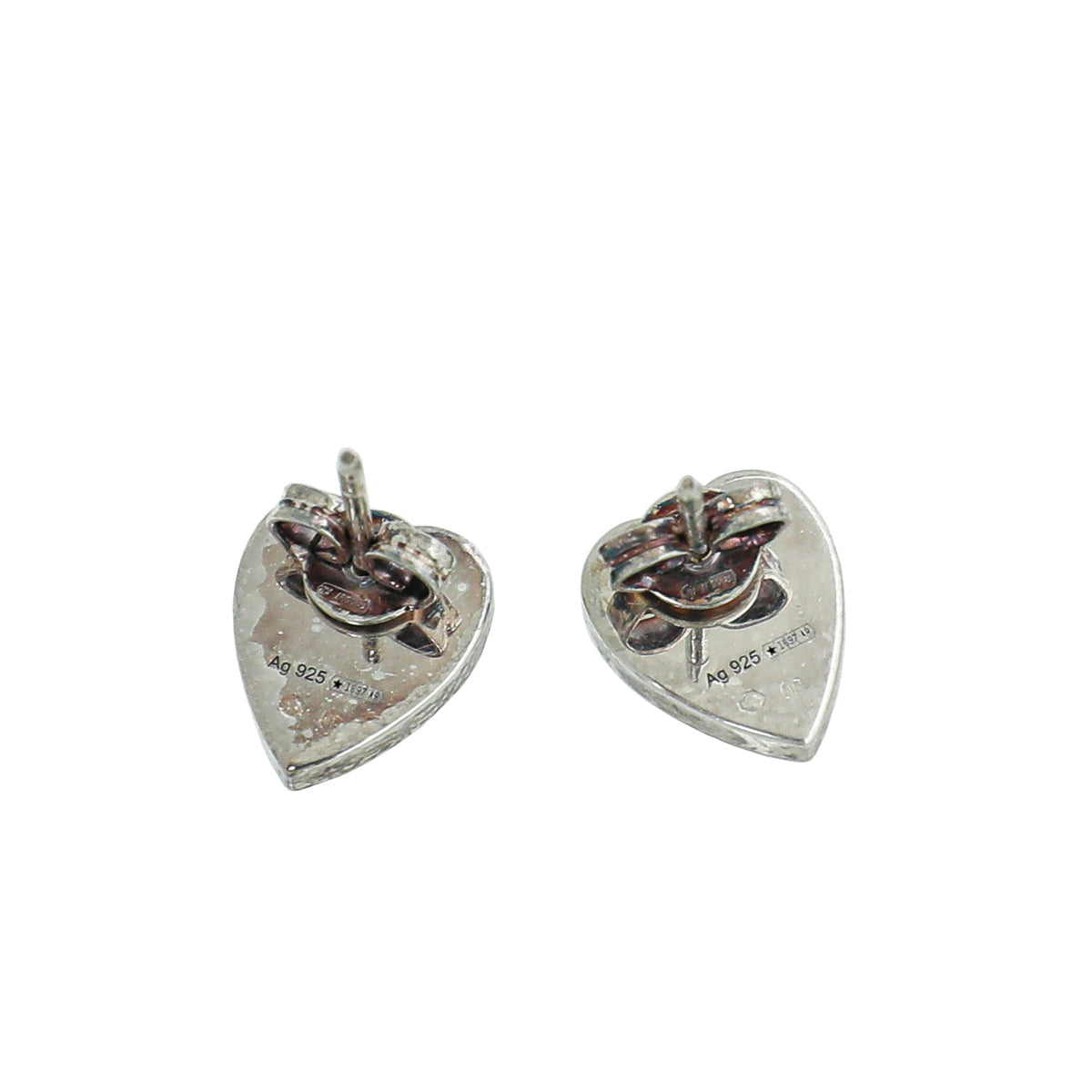 Gucci Silver Trademark Heart Earrings-Gucci-THE CLOSET