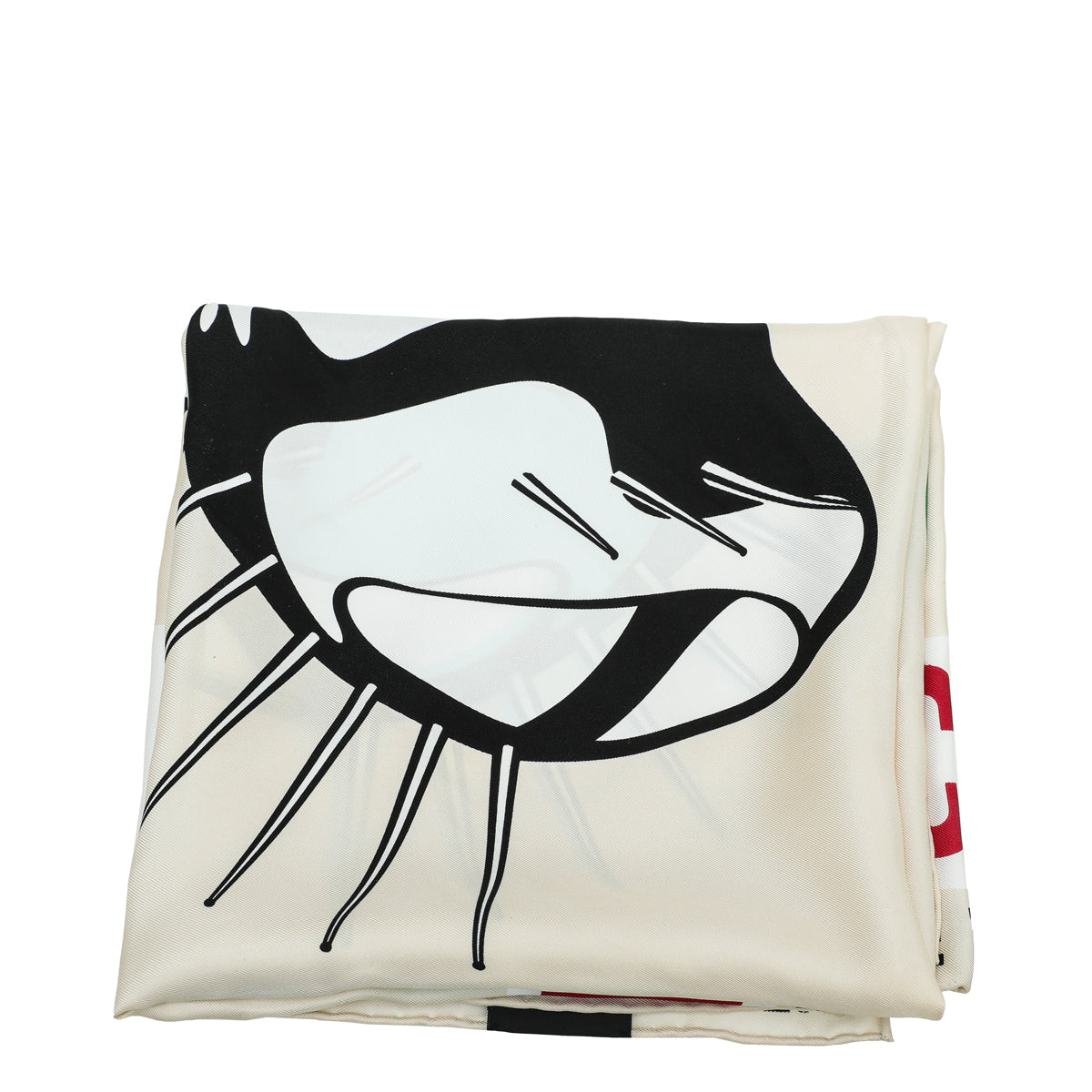 Gucci Multicolor The Mask as Cut Print Silk Scarf-Gucci-THE CLOSET