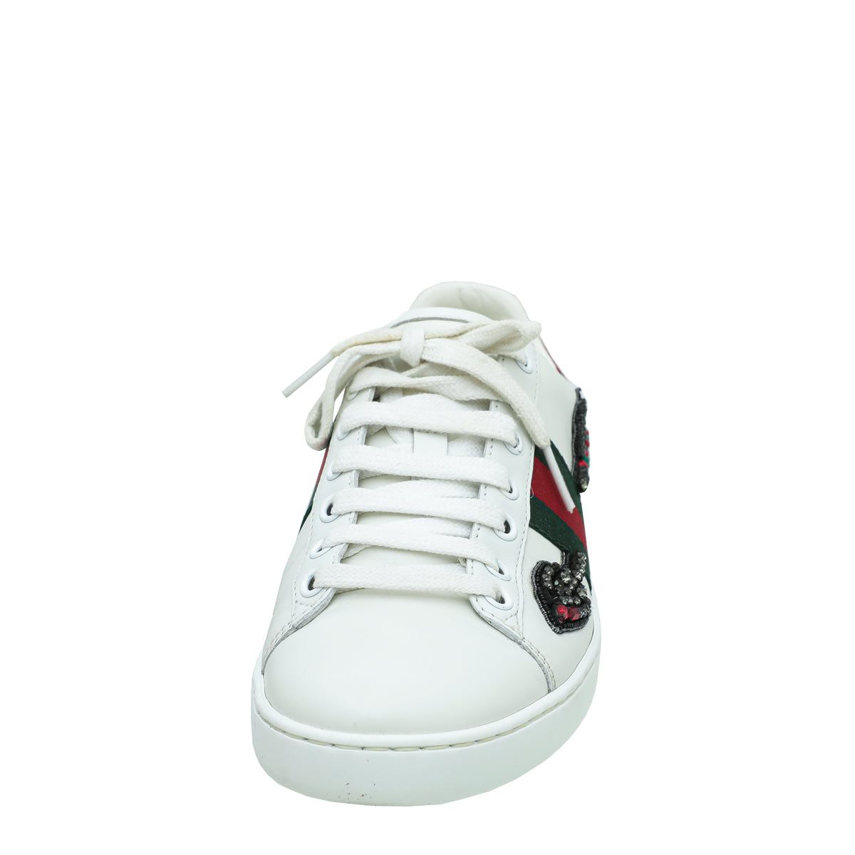 Gucci White Ace Embroidered Arrow Sneaker 36-Gucci-THE CLOSET