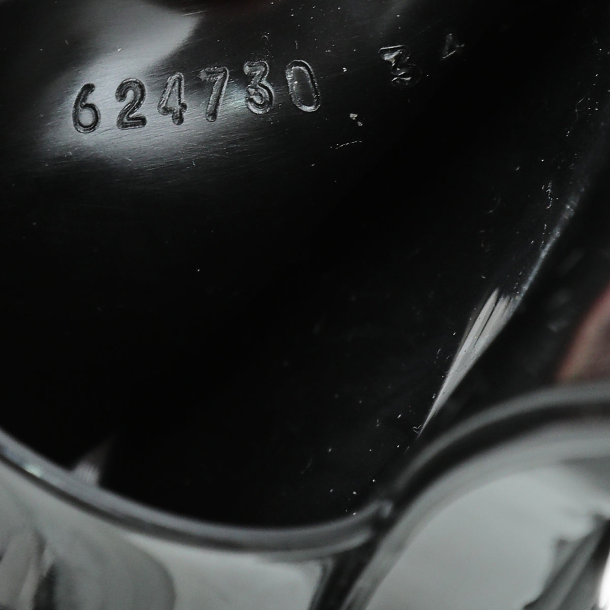 Gucci Black Logo Rubber Slide Sandal 34
