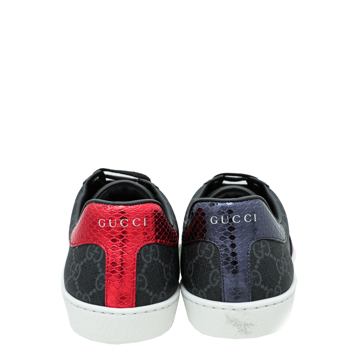 Load image into Gallery viewer, Gucci Black GG Supreme Ace Men Sneaker 8.5
