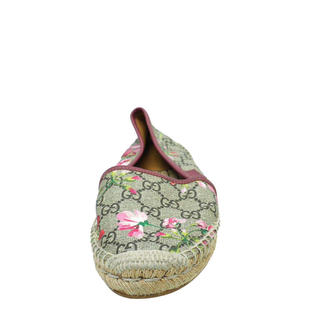 Gucci Ebony Multicolor GG Supreme Blooms Print Espadrille 37-Gucci-THE CLOSET