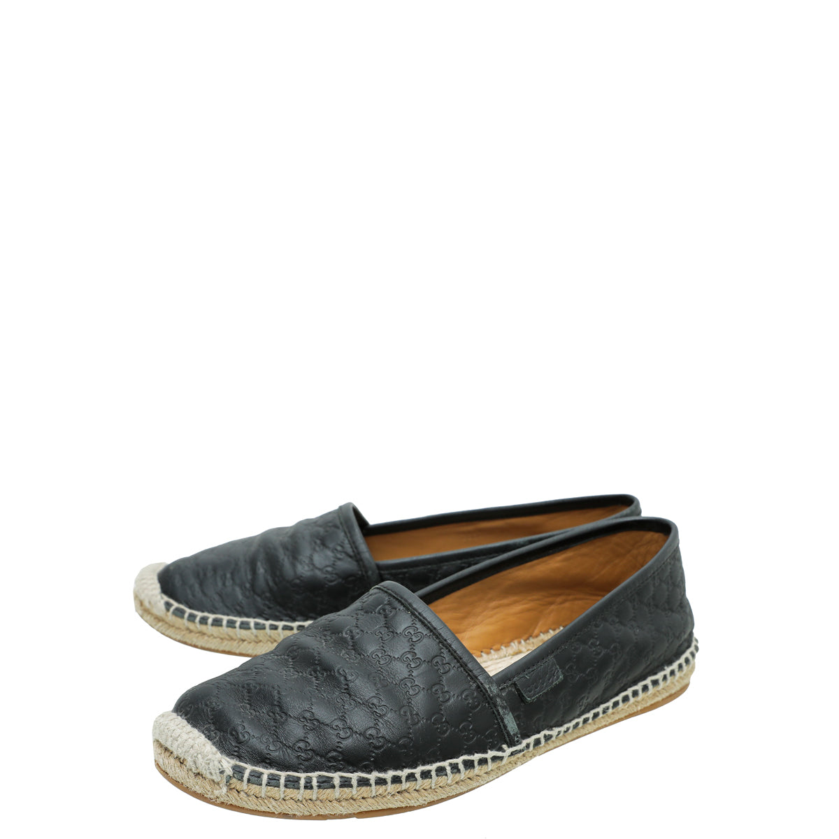 Gucci Black Microguccissima Espadrille 37-Gucci-THE CLOSET