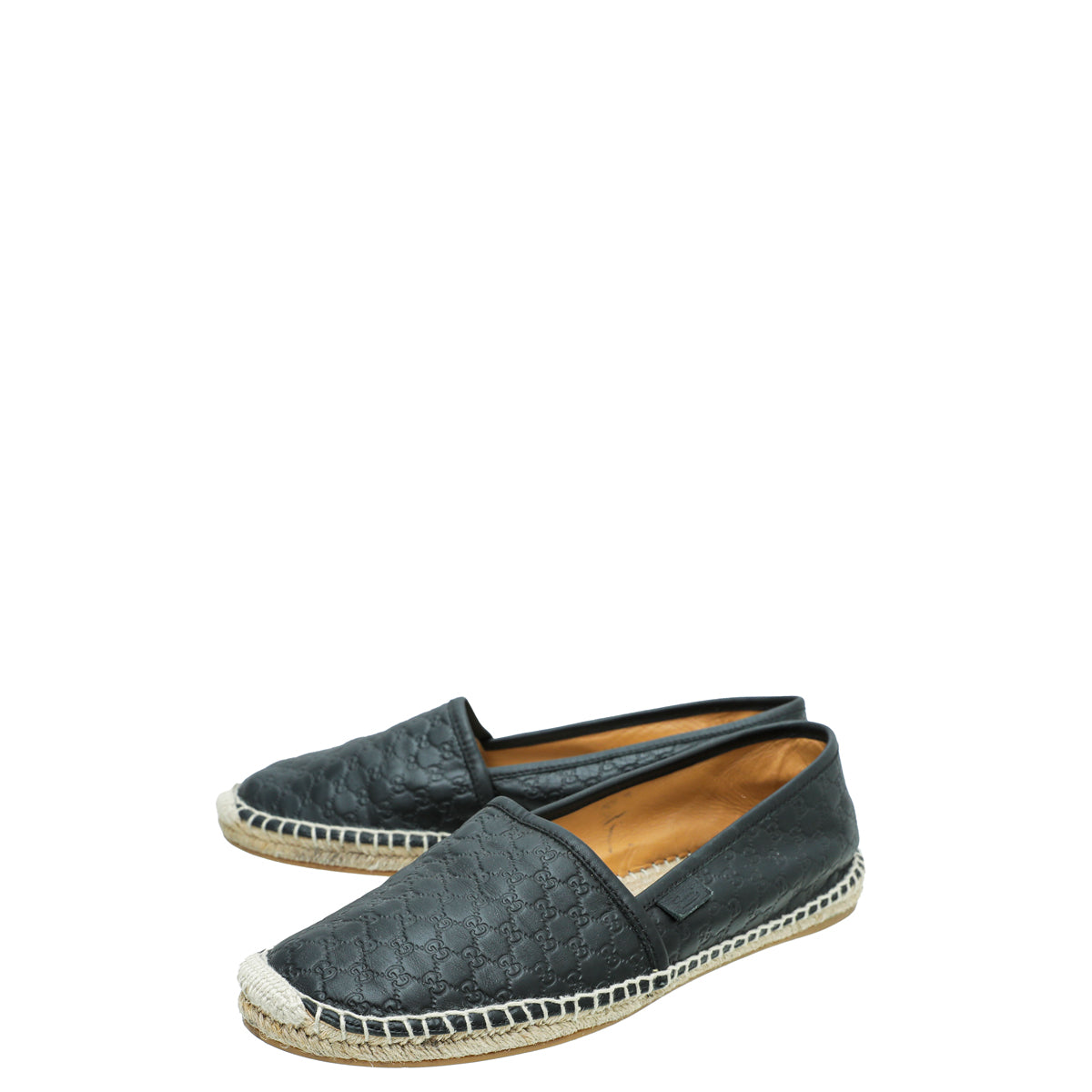 Gucci Black GG Microguccissima Espadrille 39.5-Gucci-THE CLOSET