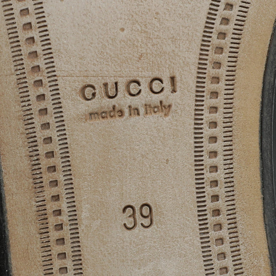 Gucci Black Jordaan Horsebit Loafer 39