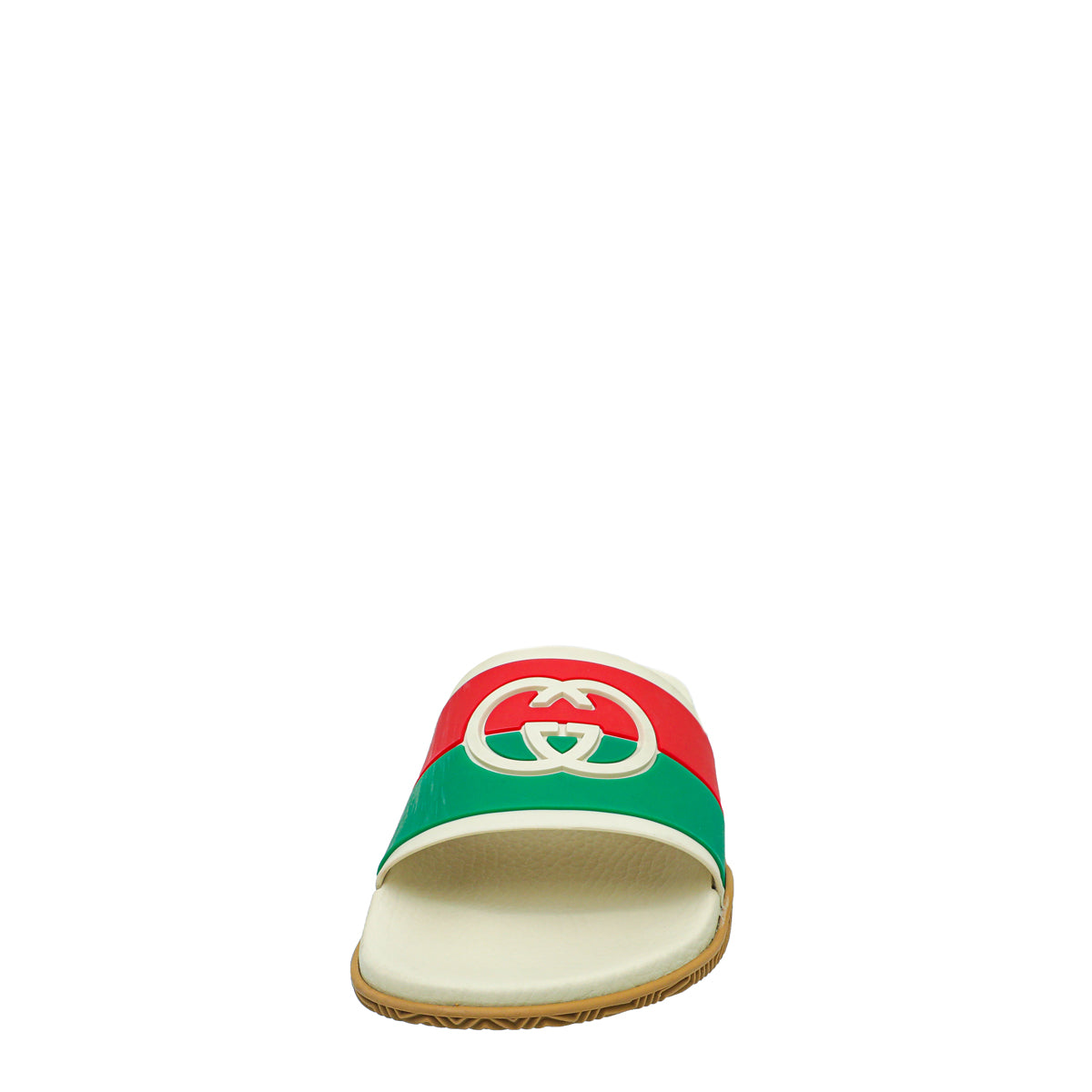 Gucci Tricolor Interlocking G Slide Sandal 37-Gucci-THE CLOSET