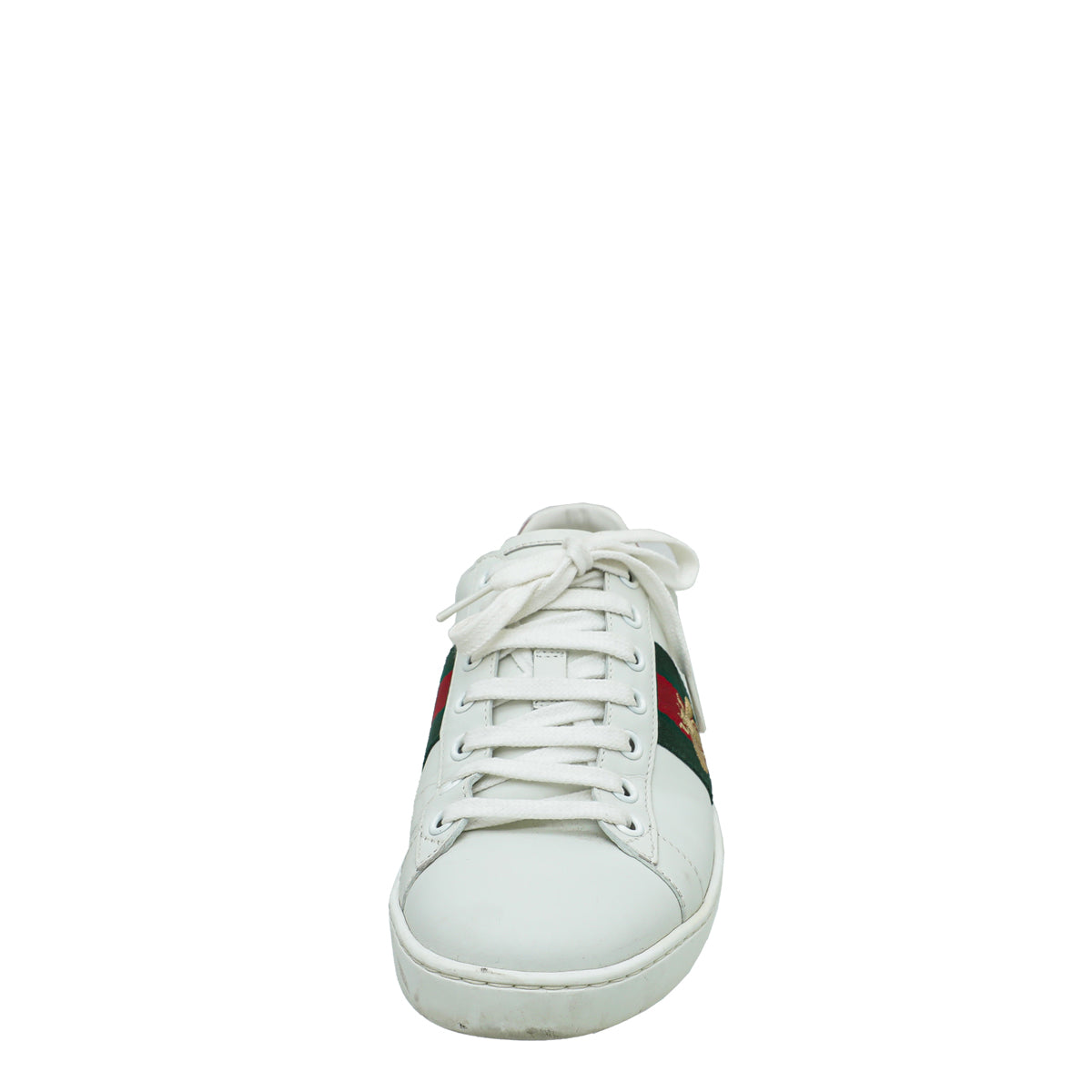 Gucci White Ace Bee Embroidered Sneakers 37-Gucci-THE CLOSET