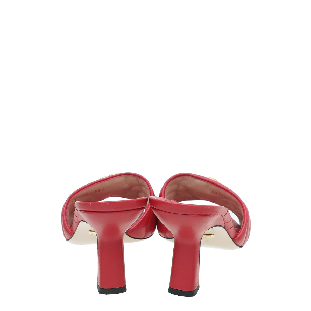Gucci Red GG Marmont Slide Mules Sandal 38