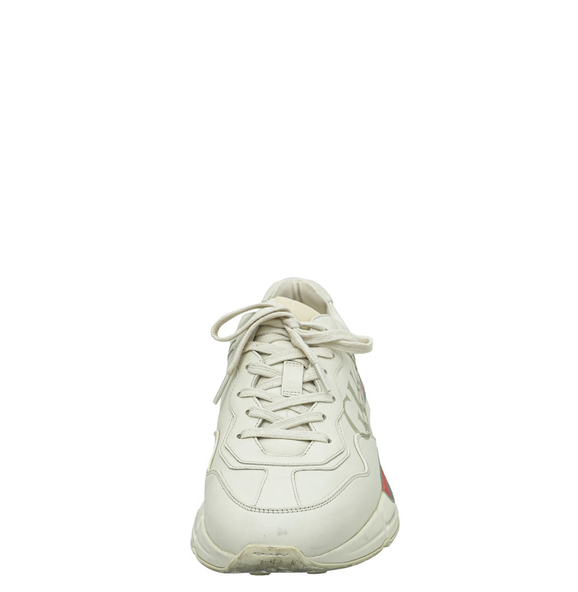 Gucci Ivory Men's Rhyton Gucci Logo Sneaker 40-Gucci-THE CLOSET