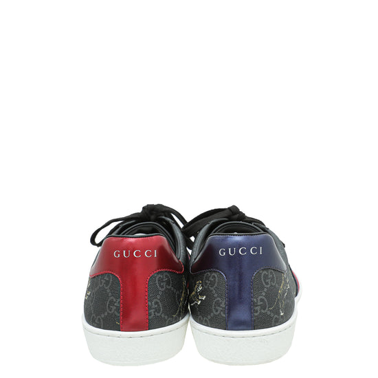 Gucci Black GG Supreme Ace Tigers Sneaker 8