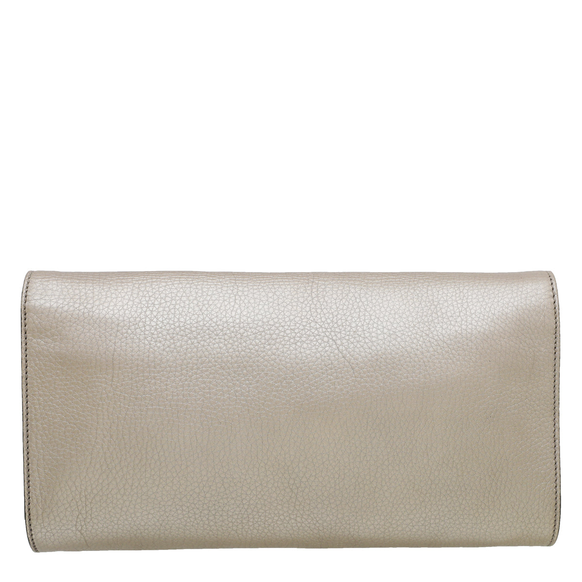 Gucci Metallic Champagne Soho Tassel Flap Clutch-Gucci-THE CLOSET