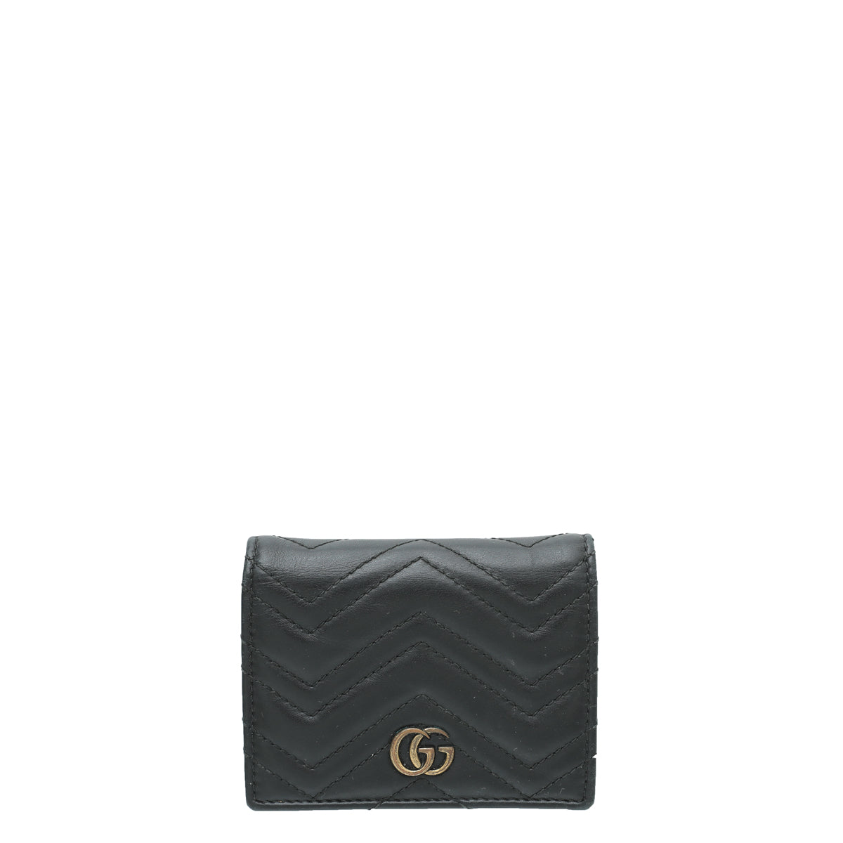 Gucci Black GG Marmont Card Case-Gucci-THE CLOSET