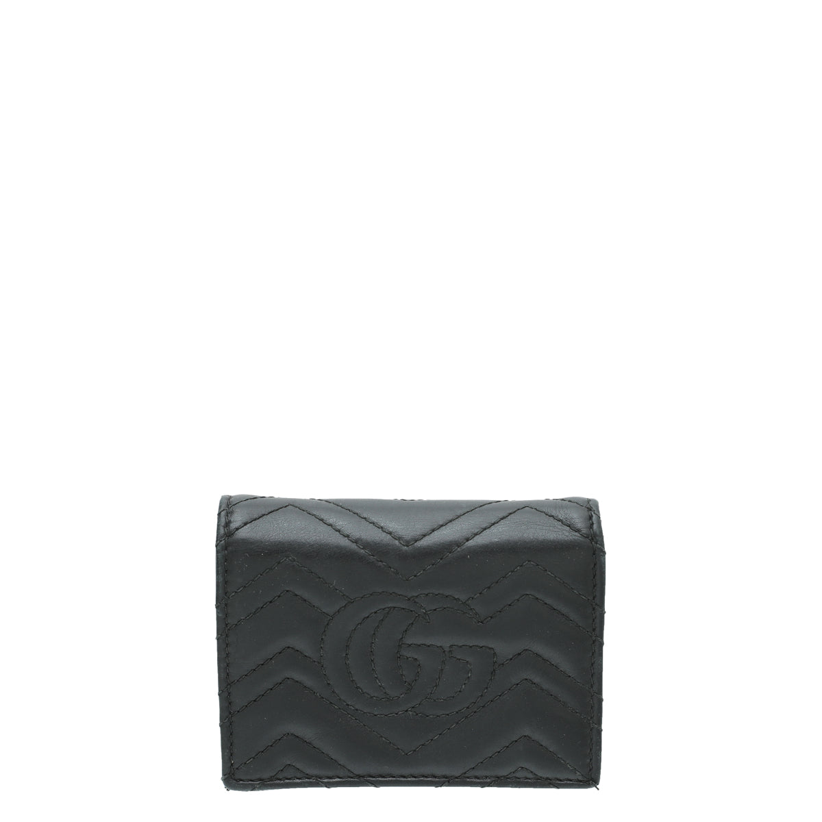 Gucci Black GG Marmont Card Case-Gucci-THE CLOSET