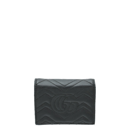 Gucci Black GG Marmont Card Case