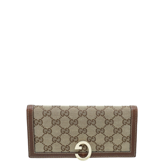 Gucci Bicolor G Lock French Wallet