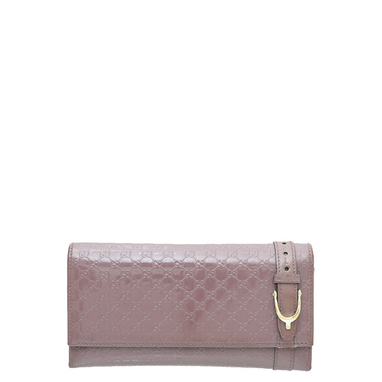GUCCI Ladies wallet purse original leather purple 309760 493075