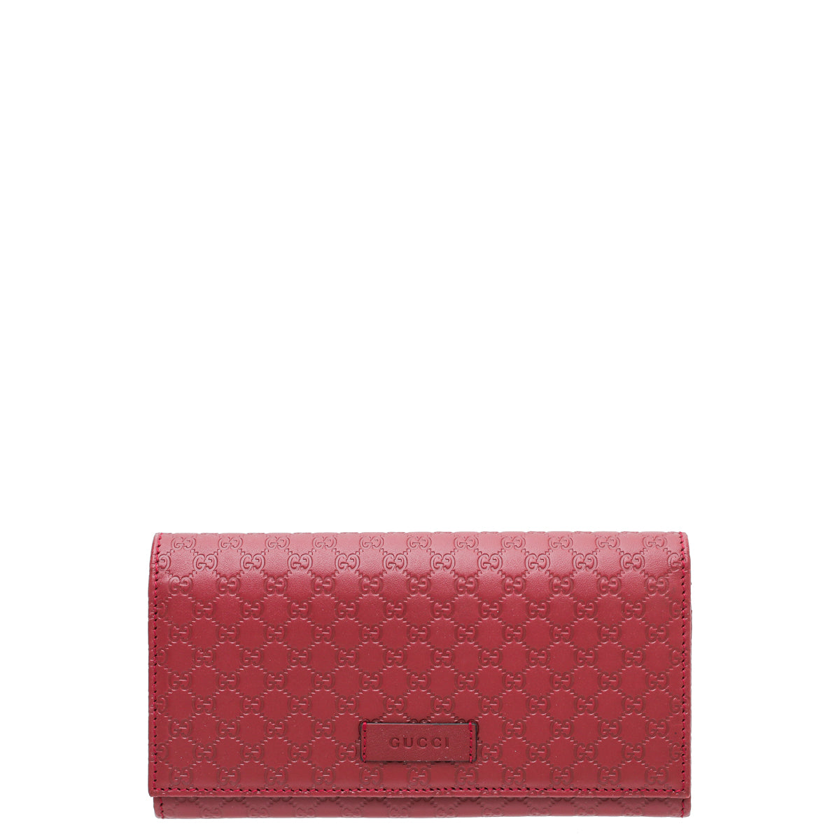 Gucci Red GG Microguccissima Continental Wallet-Gucci-THE CLOSET