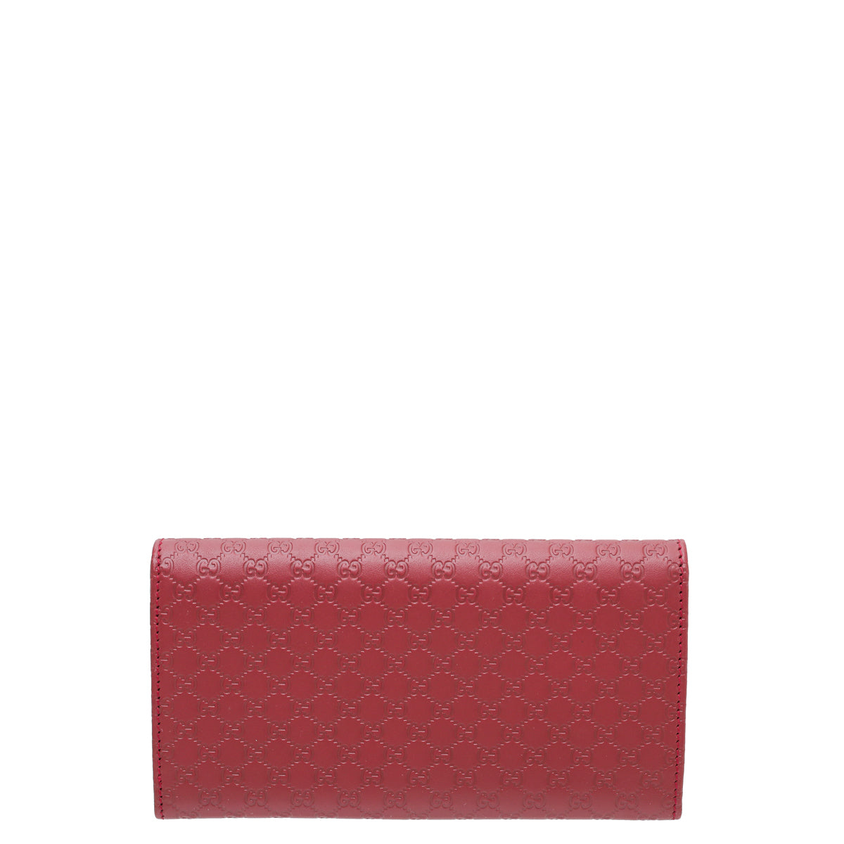Gucci Red GG Microguccissima Continental Wallet