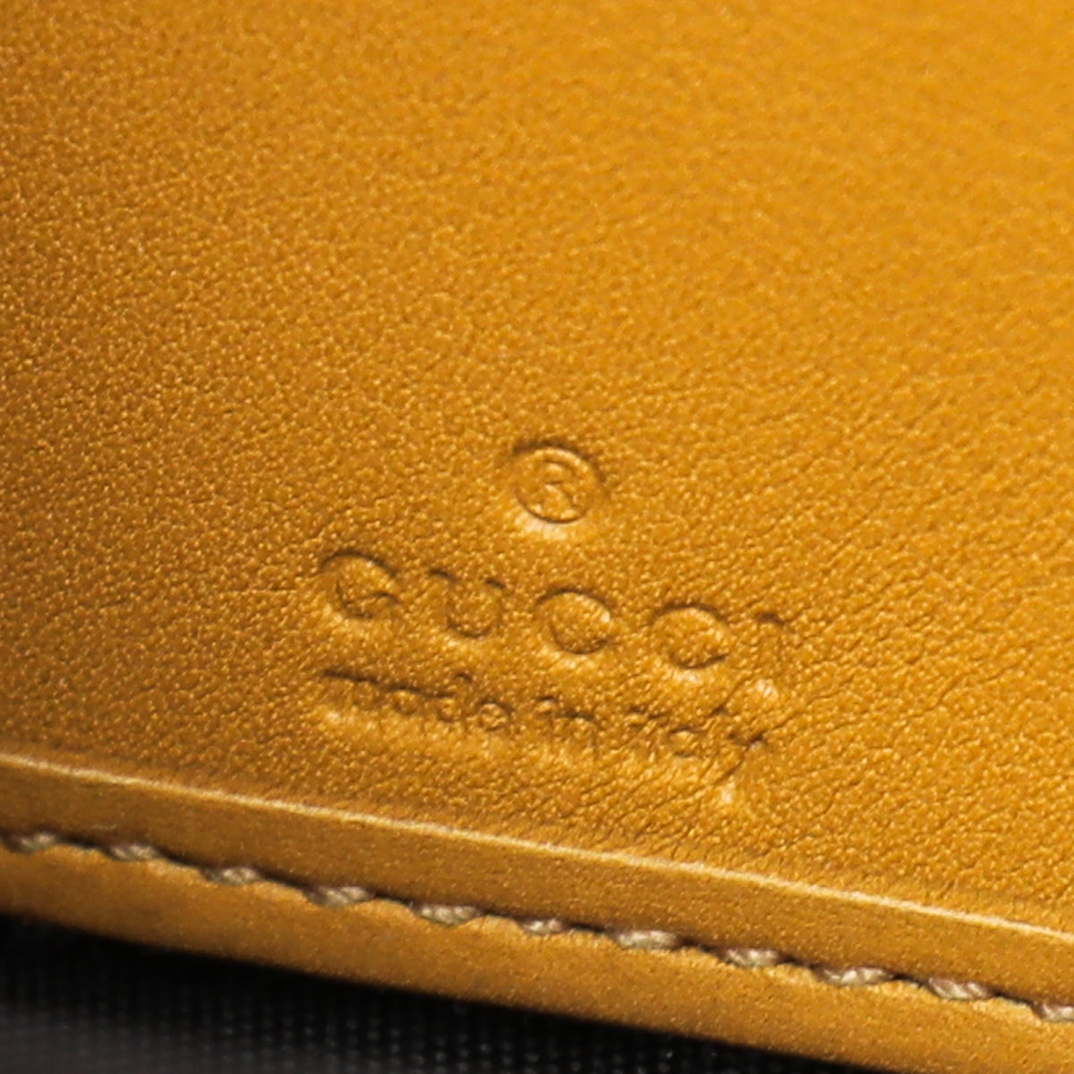 Gucci Mustard GG Guccissima Sukey Zip Around Wallet