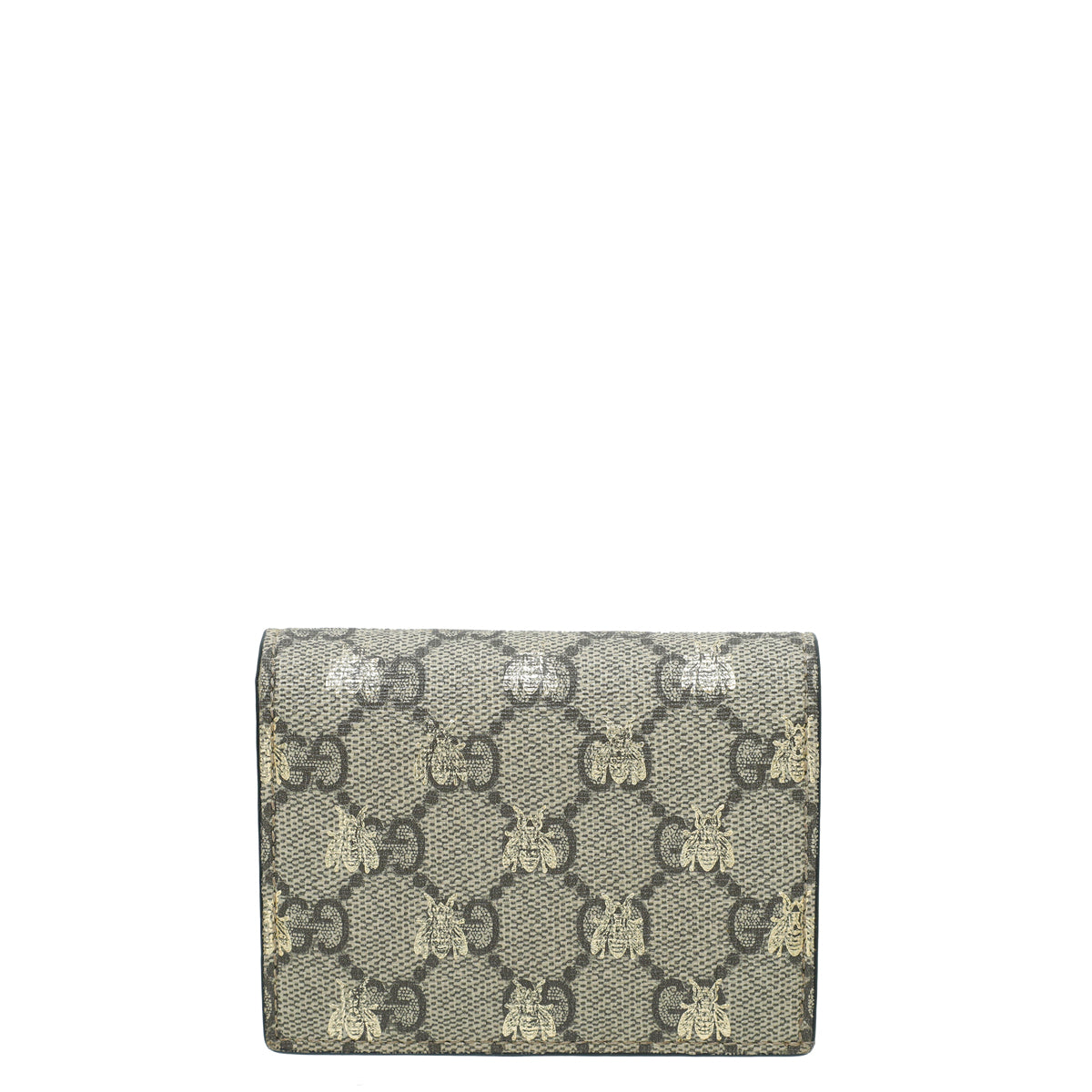 Gucci Bicolor GG Supreme Bees Card Case Wallet-Gucci-THE CLOSET