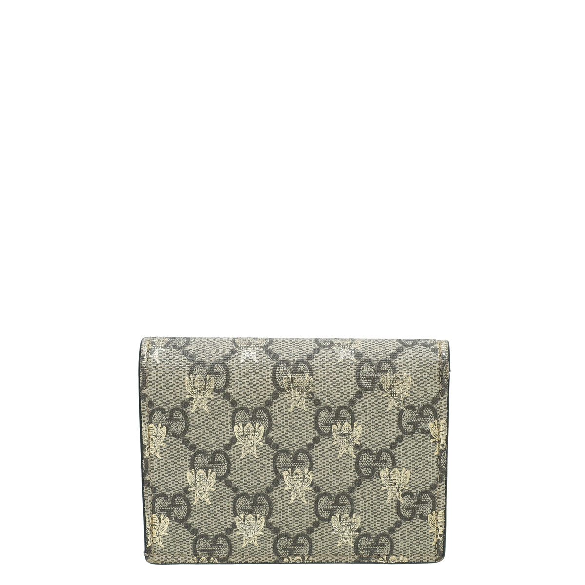 Gucci Bicolor GG Supreme Bees Card Case Wallet-Gucci-THE CLOSET