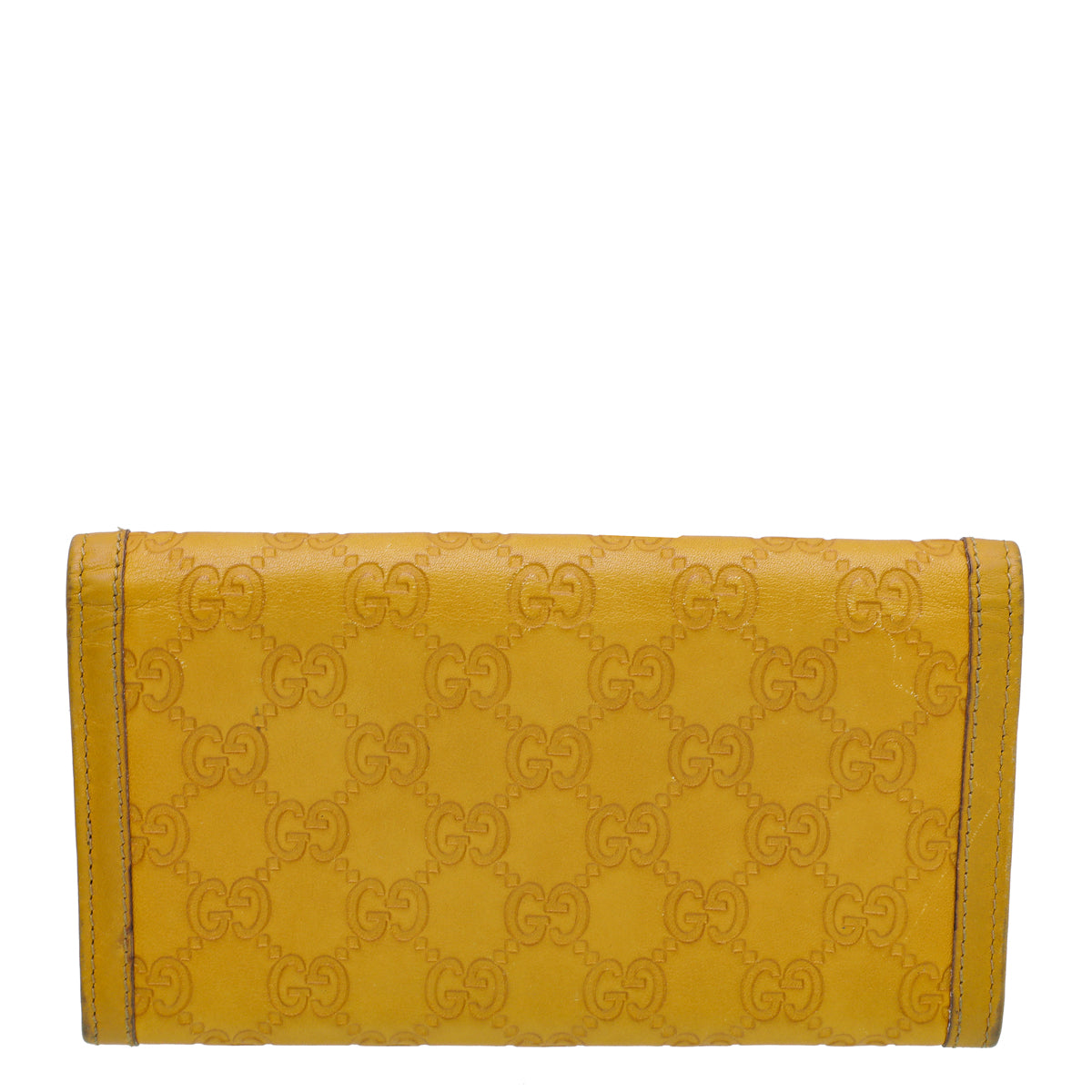 Gucci Yellow Guccissima Sukey Continental Wallet-Gucci-THE CLOSET