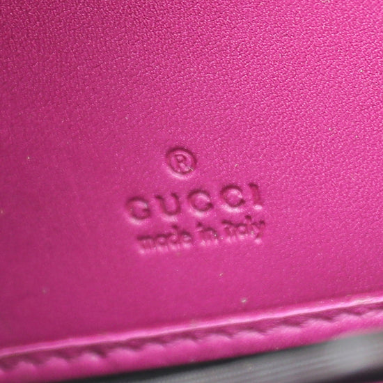 Gucci Fuchsia Microguccissima Nice Wallet