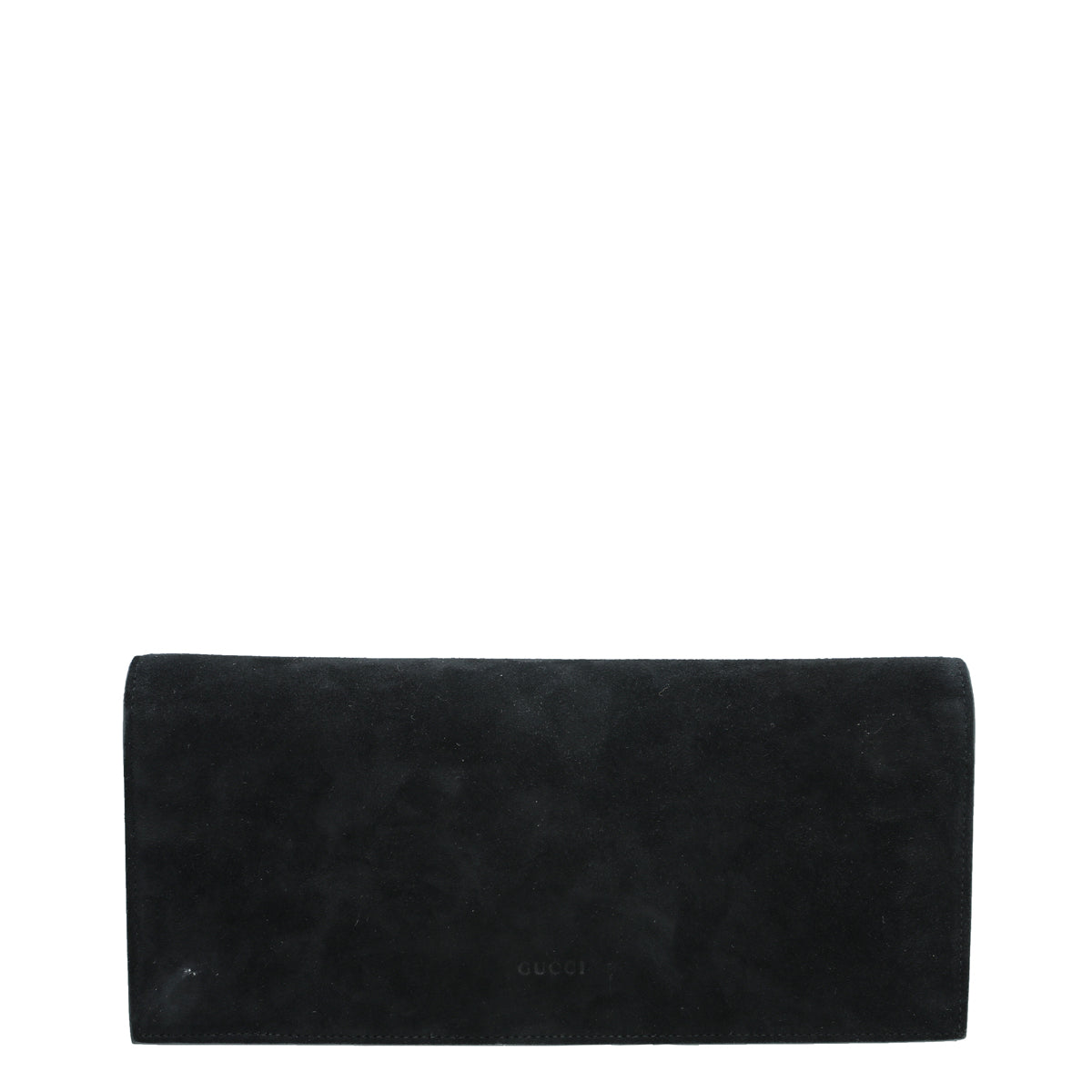 Gucci Black Suede Broadway Crystal Clutch-Gucci-THE CLOSET