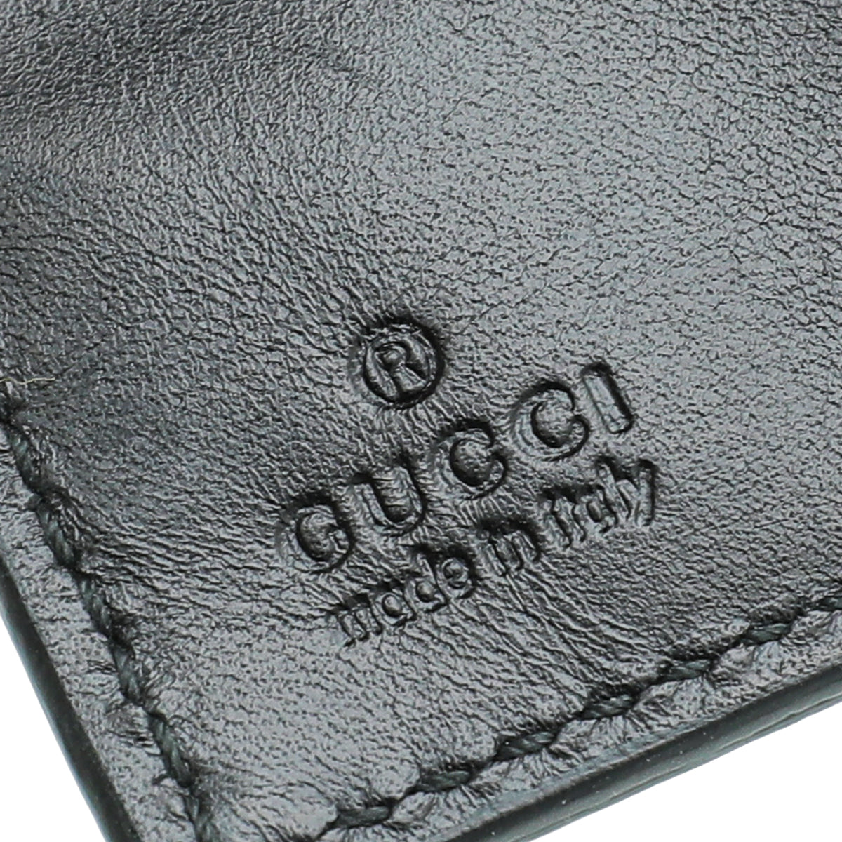 Gucci Black Diamante Bi-Fold Wallet