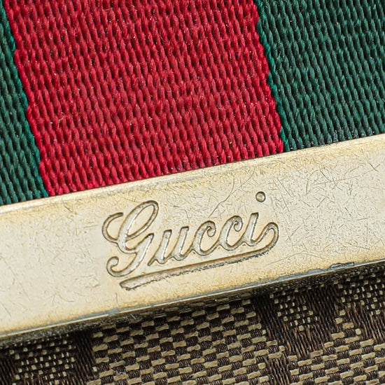 Gucci Bicolor GG Web Small Wallet