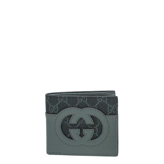 Wallet with cut-out Interlocking G